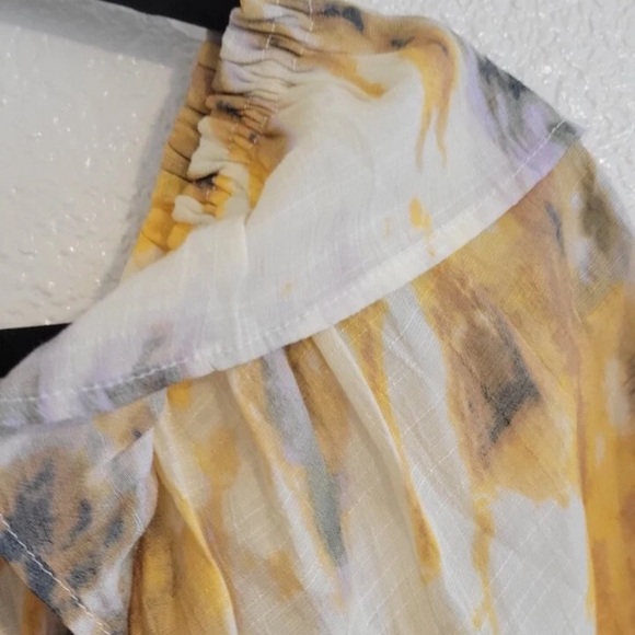 Nwot Zac and Rachel watercolor off the shoulder top size 2x - Picture 5 of 9